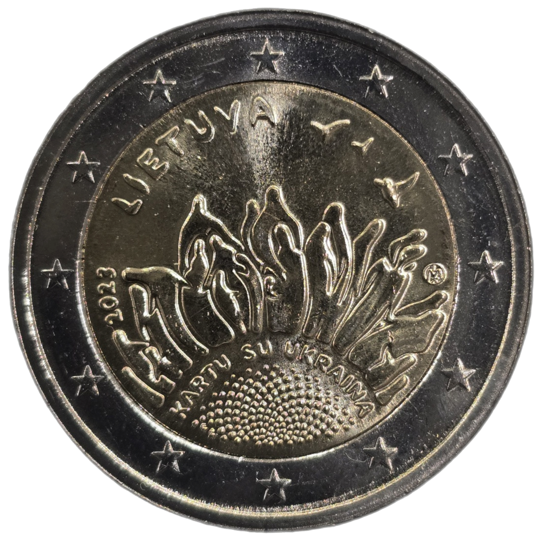 2 euros conmemorativa Juntos con Ucrania